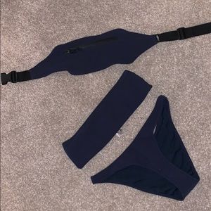 Navy Blue- Triangl swim suit